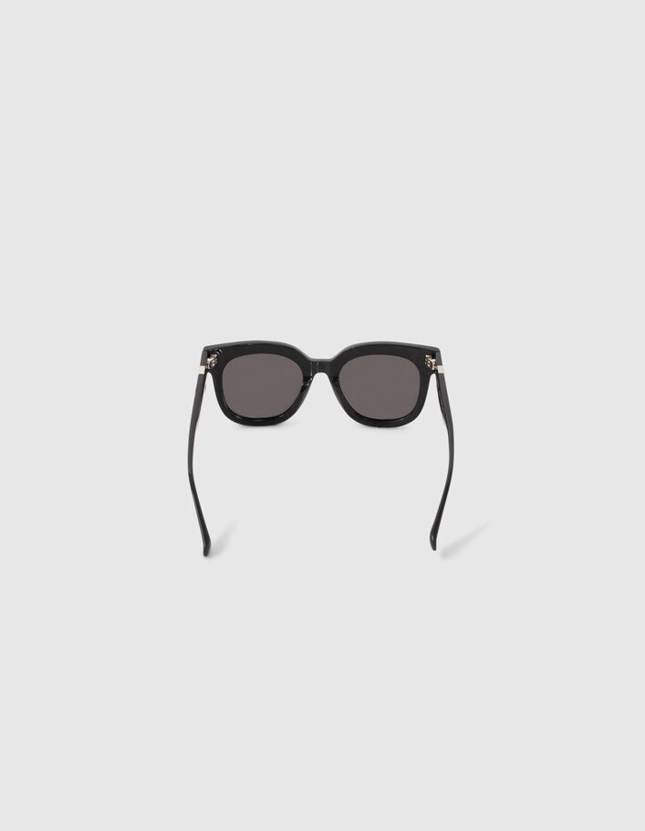 Lunettes solaires noires style oversize papillon Femme