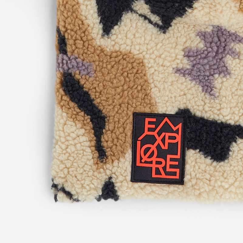 Foulard sherpa pour garçon à imprimés blanc Catimini