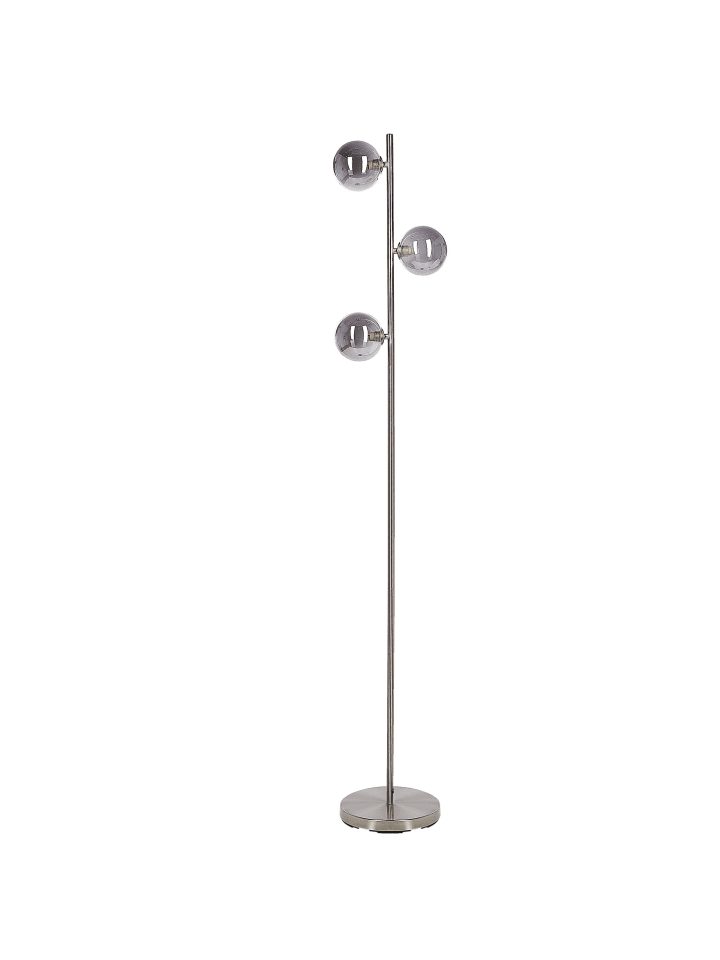 Beliani Stehleuchten RAMIS in Silber - (W) 23 x (H) 154 x (L) 23 cm günstig kaufen onesize
