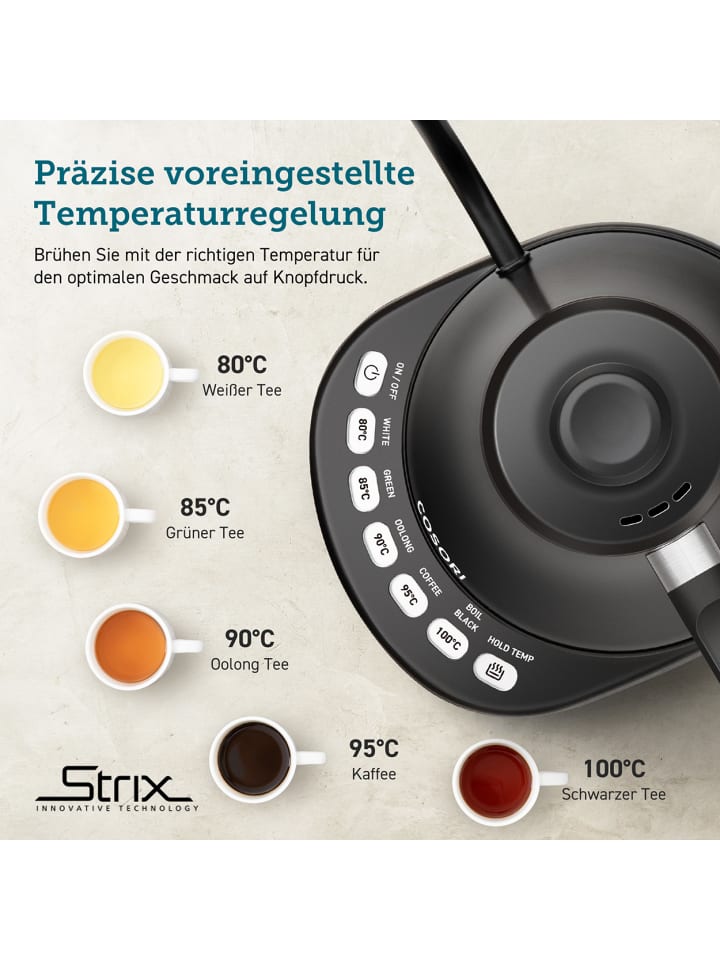 Cosori Wasserkocher CO108-NK-EUR in schwarz günstig kaufen onesize
