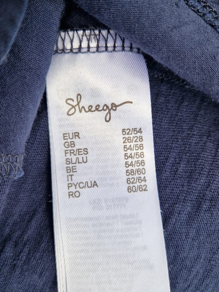 sheego 3/4-Arm-Shirt in nachtblau günstig kaufen 52/54