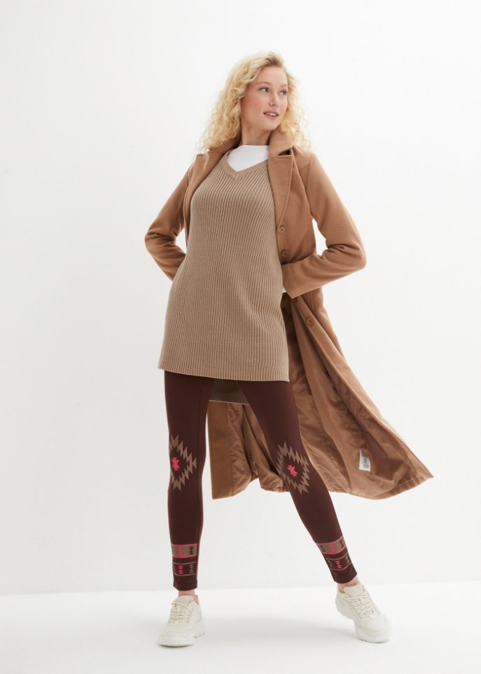 Thermo-Leggings mit Norweger-Muster