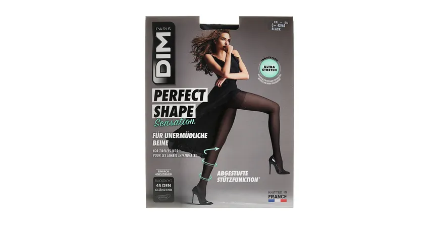 DIM Damen Stützstrumpfhose Perfect Contention 45 DEN noir