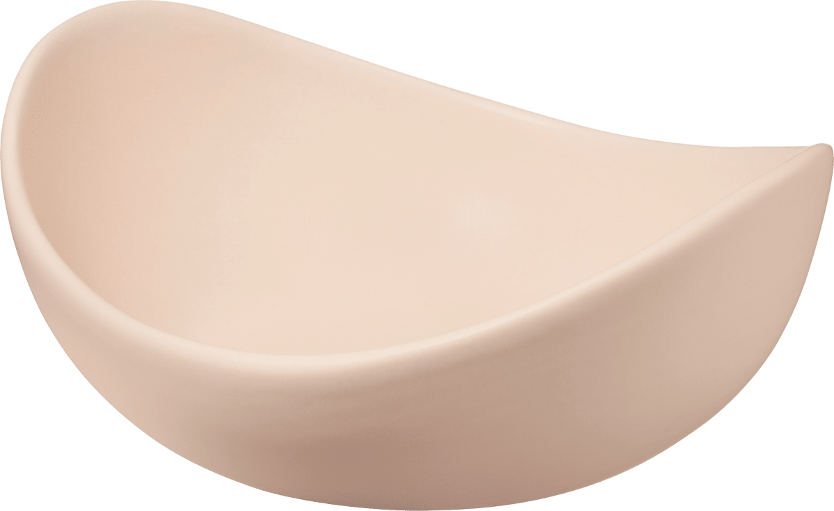 Schale aus Keramik, Rosa (16,5x17,5x8cm), 1 St