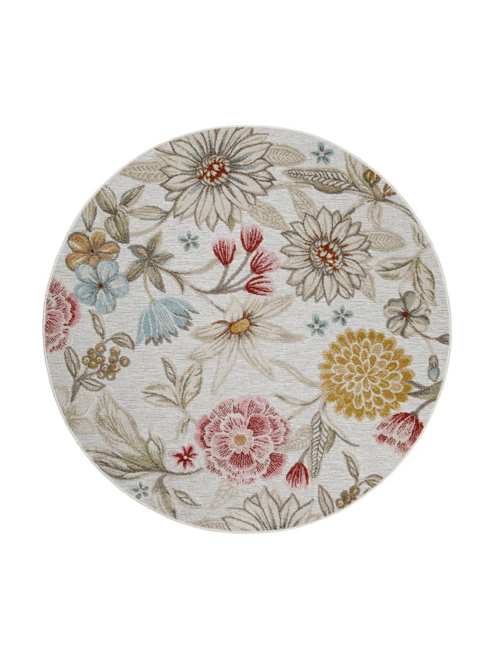 Wecon Home Outdoorteppich Abloom in beige, gelb, rot günstig kaufen