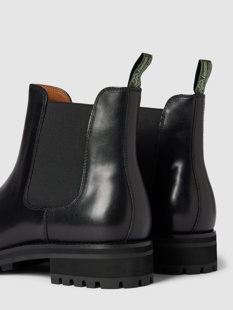 Chelsea Boots aus Leder Modell 'BRYSON' in schwarz