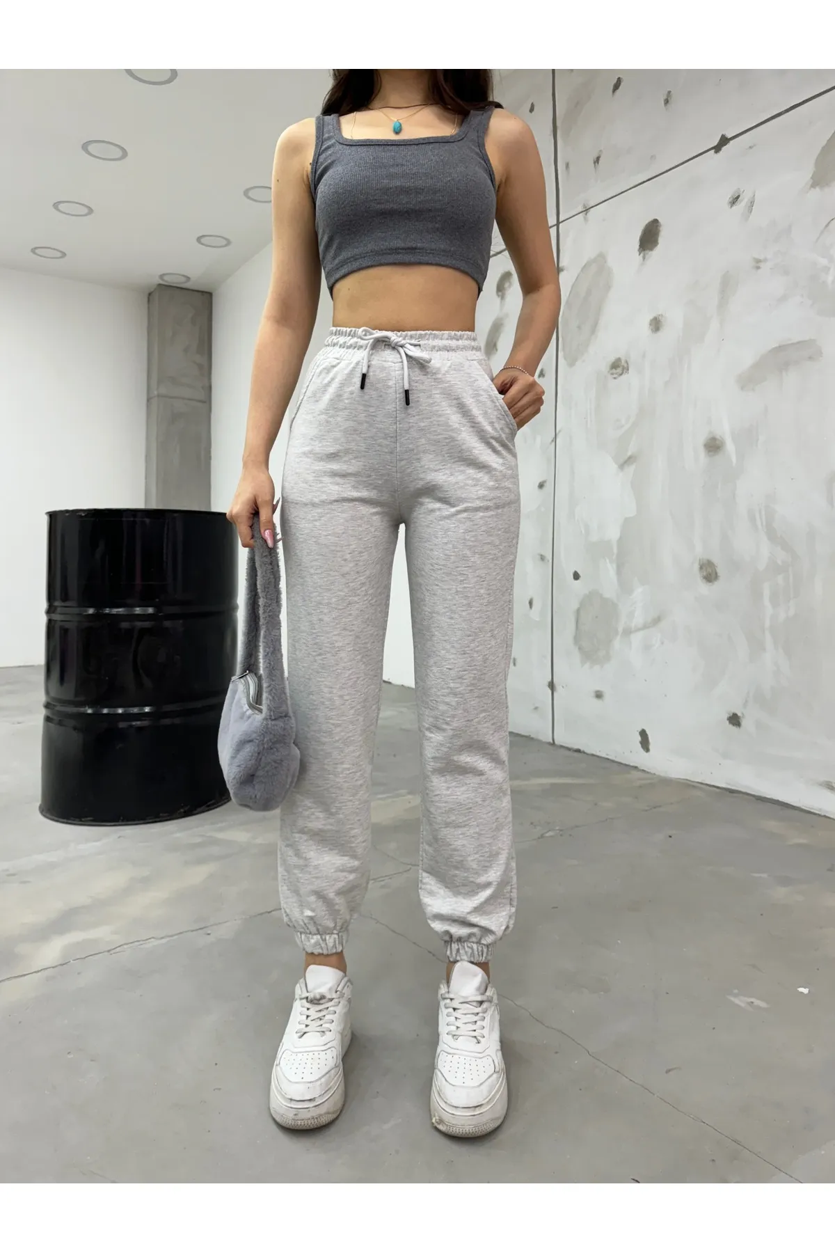 BİKELİFE  Jogginghose - Grau - Slim