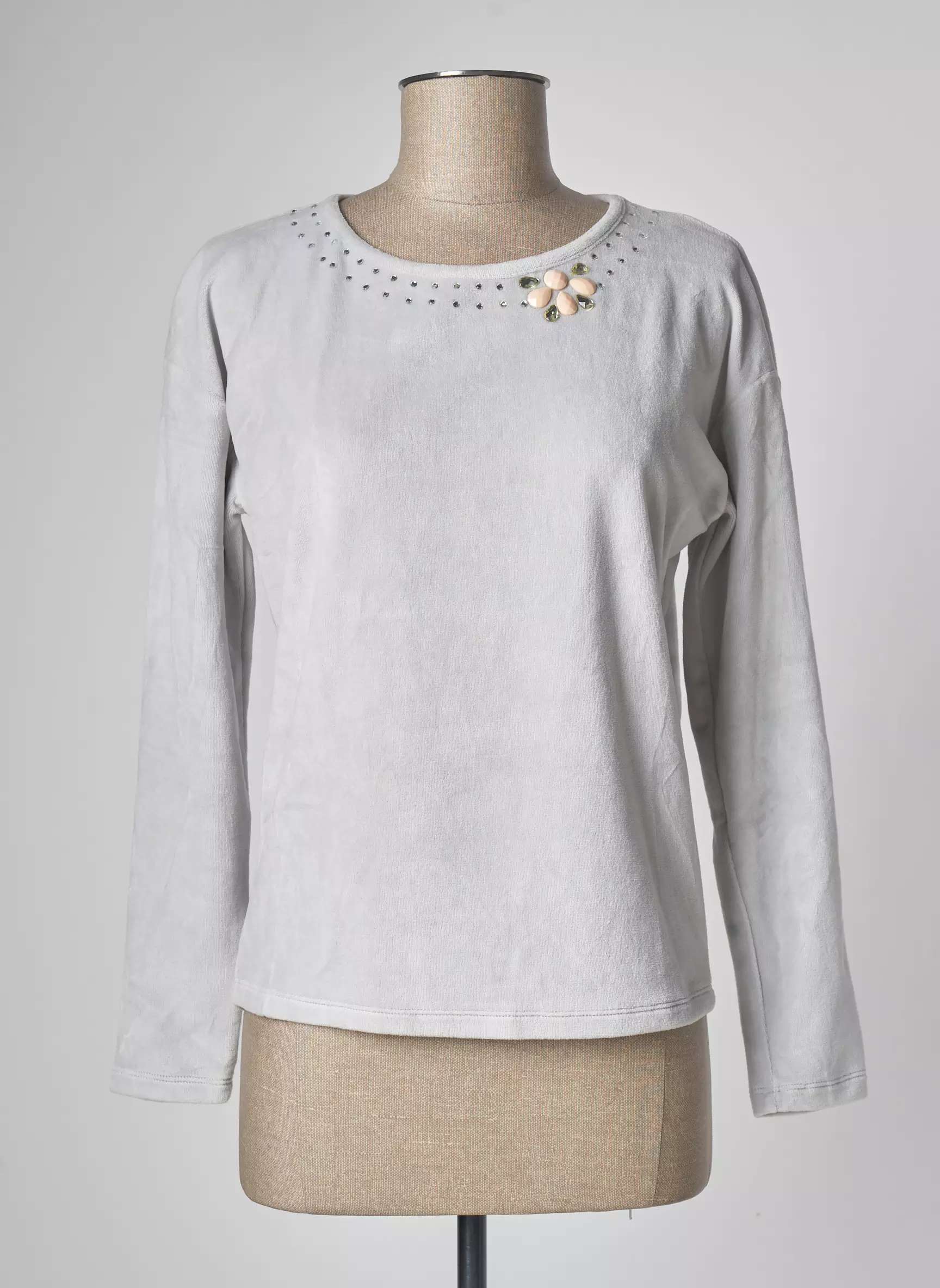 Paul Brial Tops Femme couleur gris