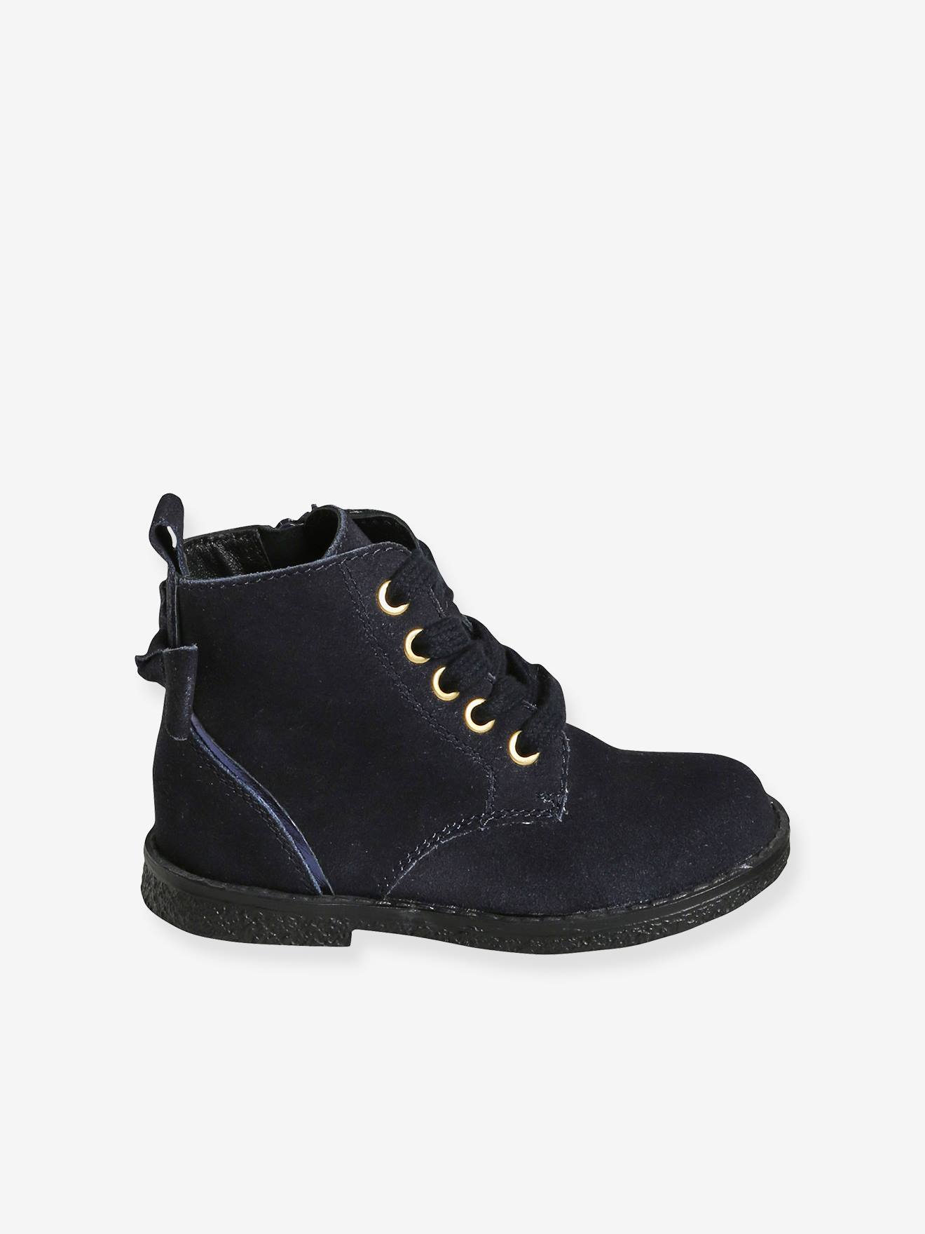 Vertbaudet Mädchen Boots, Anziehtrick - marine