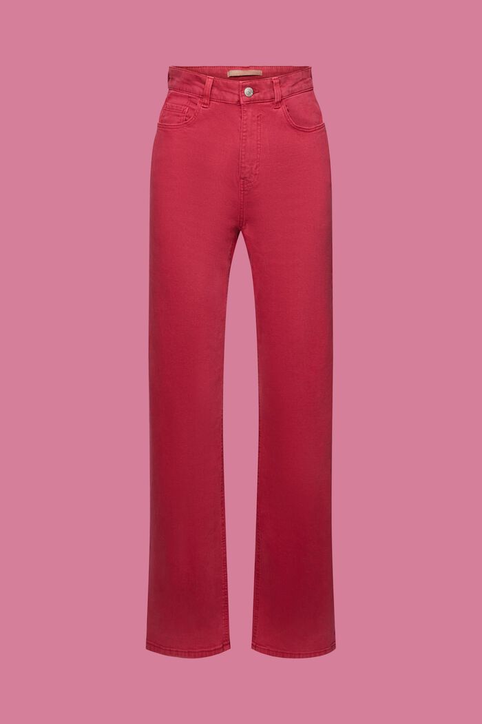 Hose mit hohem Bund und geradem Bein