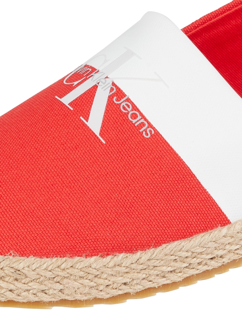 Espadrilles aus Canvas in orange