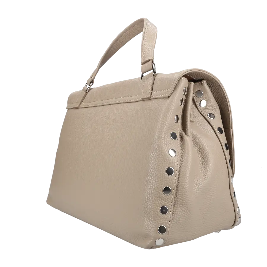Zanellato - Handtasche POSTINA DAILY GIORNO M Kalbsleder - grau