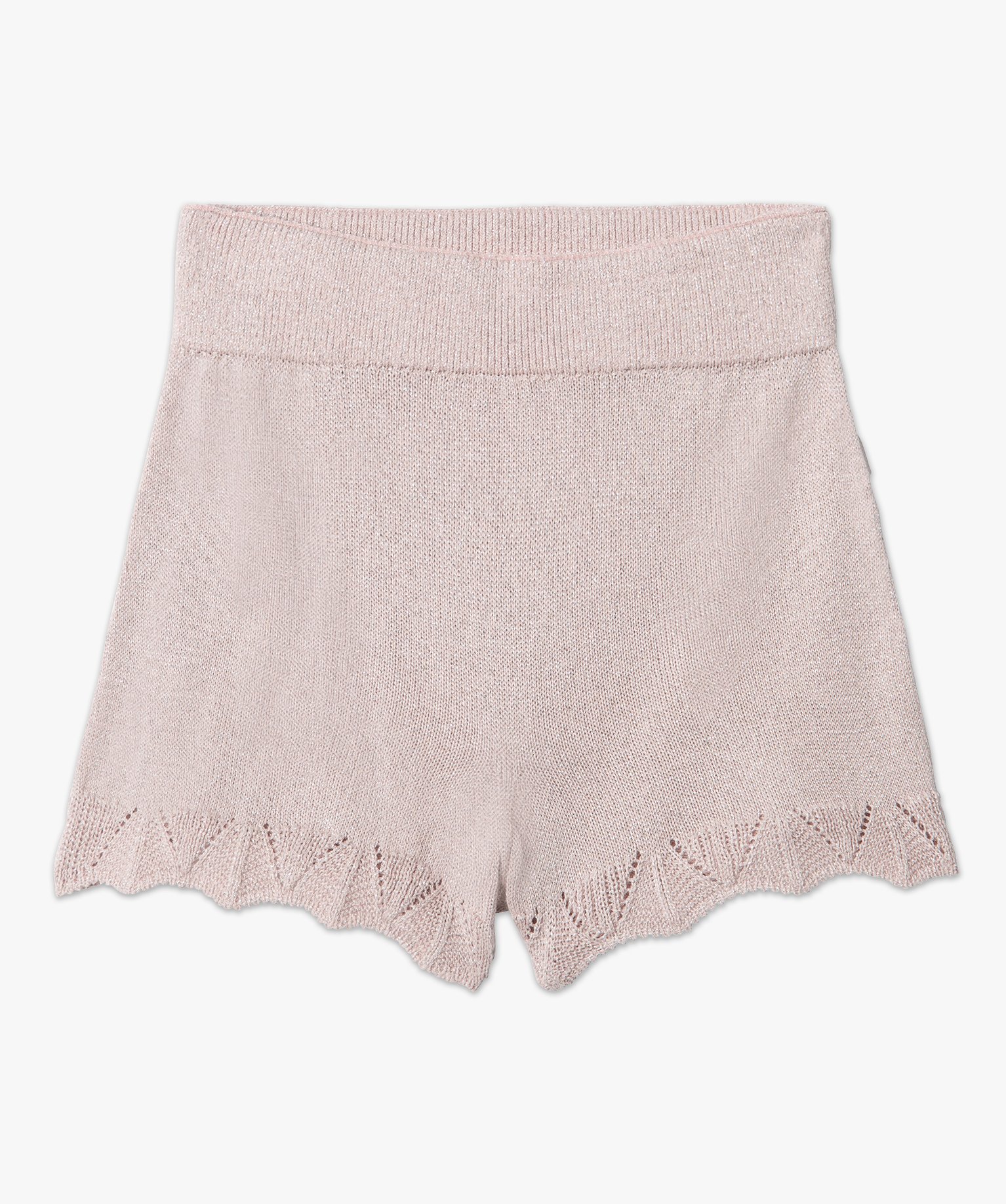 Short femme pailleté en maille 3D innovante rose | GEMO