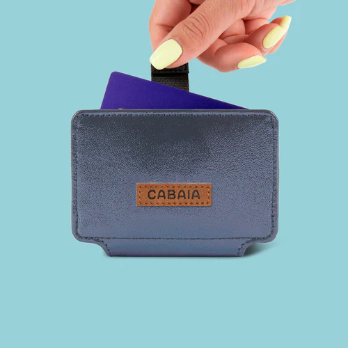 Larissa navy blue card holder