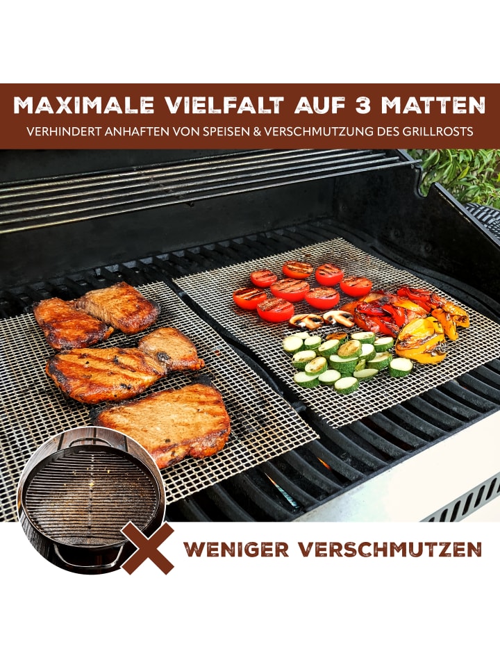 bremermann 3-er-Set Grillmatte günstig kaufen onesize
