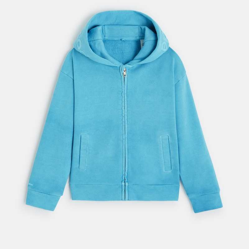 Gilet bleu CONFETTI pigments naturels mixte