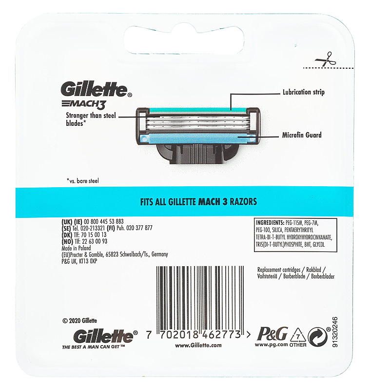 Gillette Gillette blader 6-pk Mach3