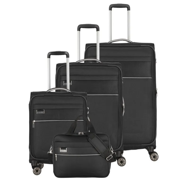 Travelite MIIGO 4w L\/M\/S+Bordtasche, Nachtschwarz