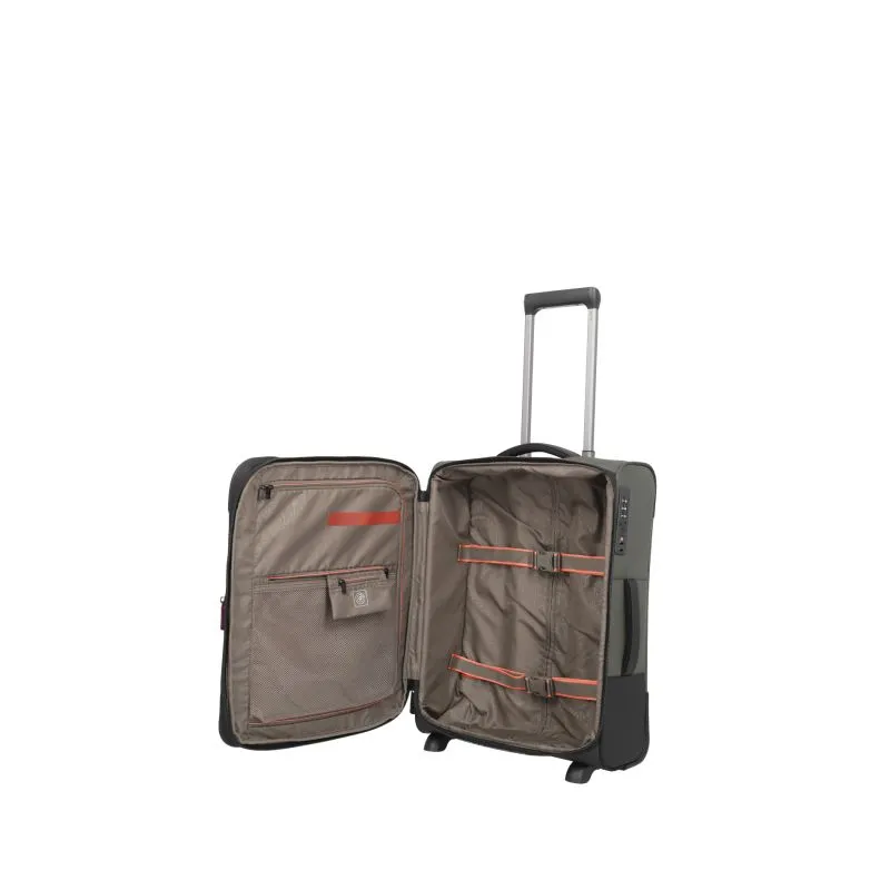 Travelite CROSSLITE Bordtrolley S mit 2 Rollen (54 cm) - Oliv