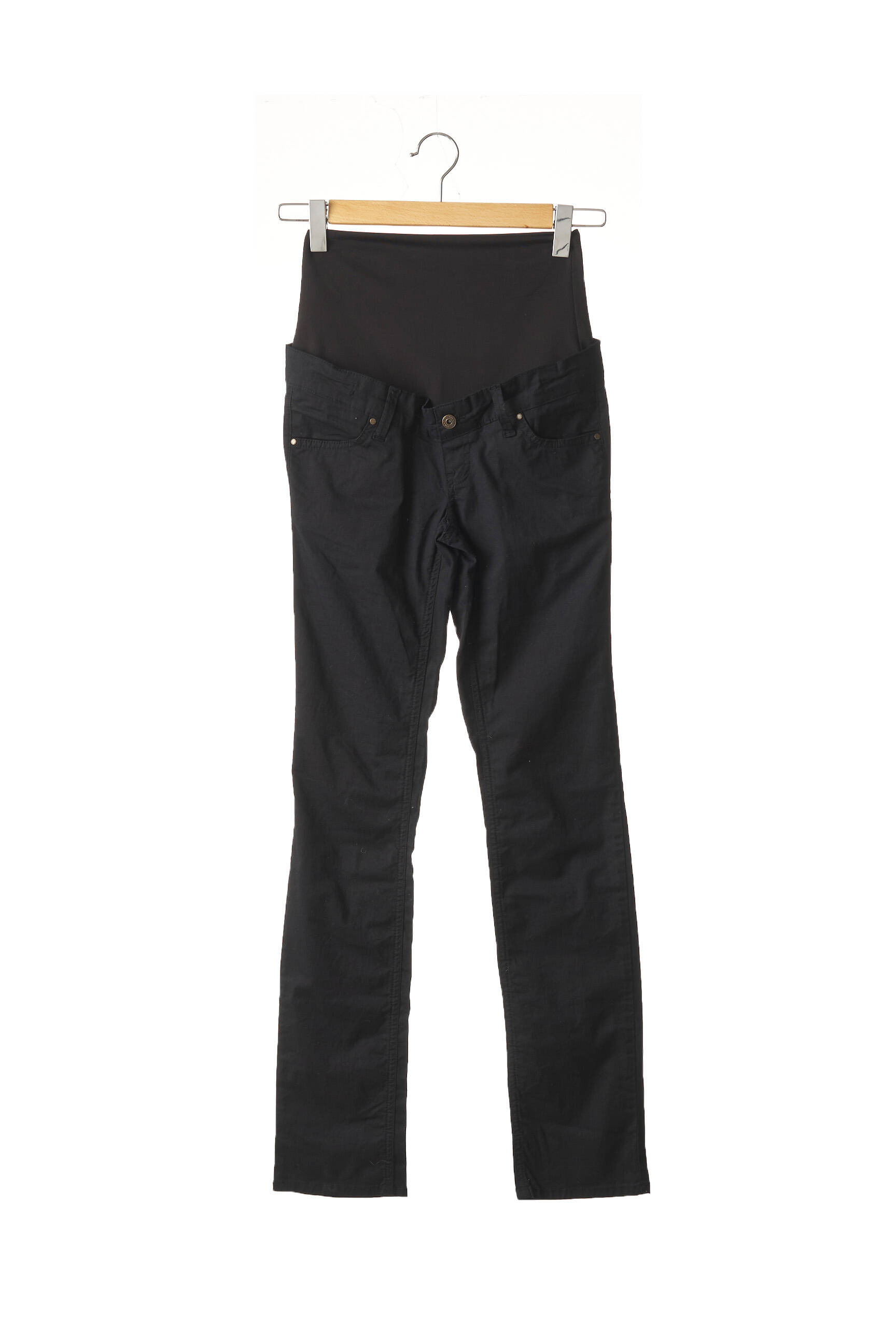 Queen Mum Pantalons Maternite Femme couleur noir
