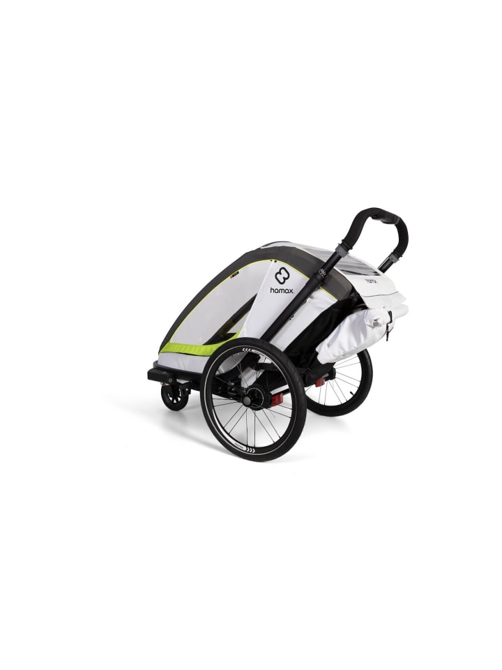 Hamax Hamax Breeze Kinderfahrradanhänger für 2 Kinder - Farbe: White / Green günstig kaufen onesize