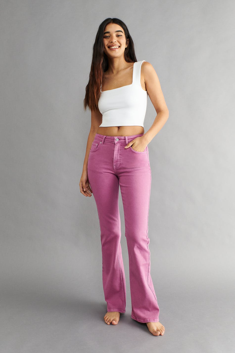 Full length flare jeans