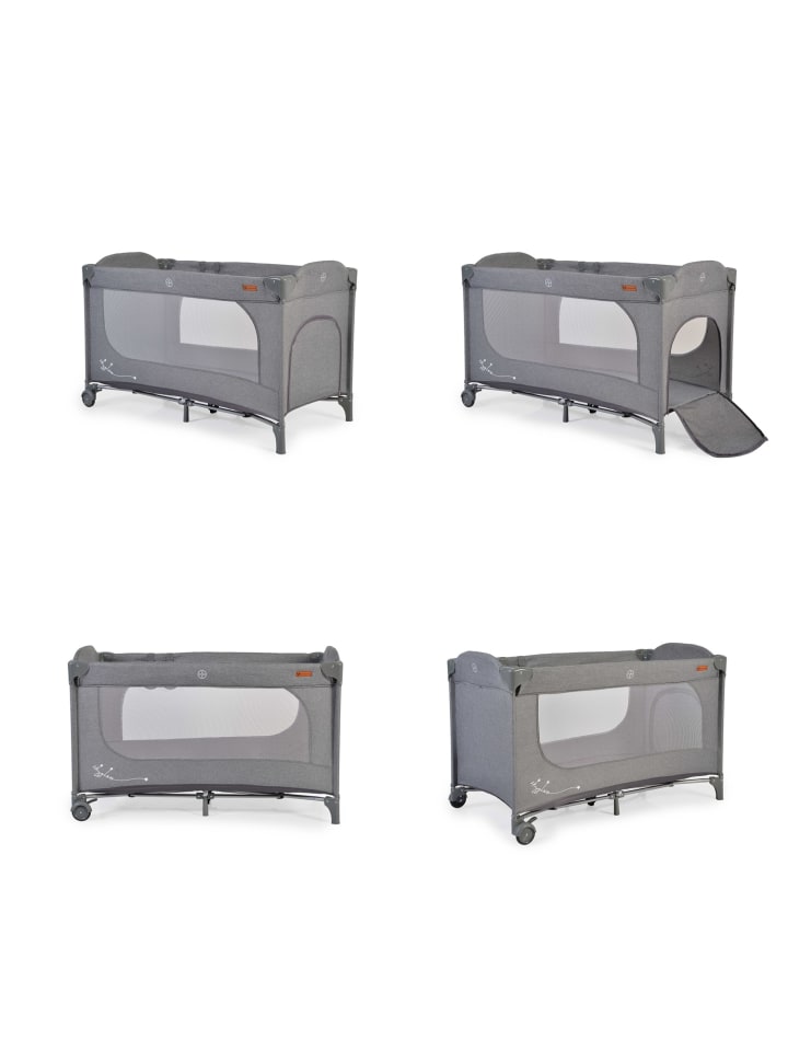 Cangaroo Reisebett Skyglow Laufstall in grau günstig kaufen 60x120 cm