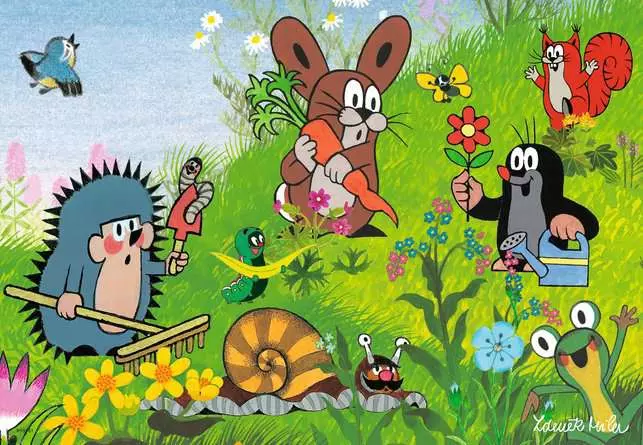 Kinderpuzzle ab 3 Jahren - Gartenparty mit Freunden - 12 Teile