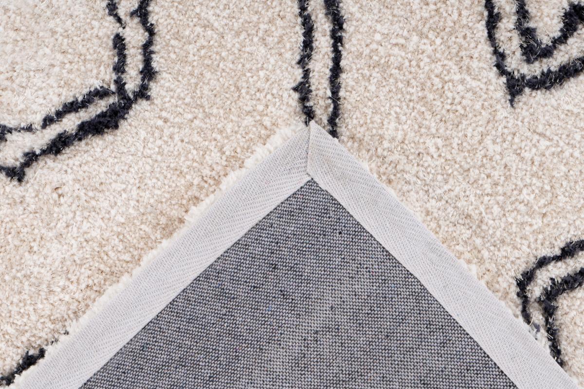 megusta Retro-Teppich Elfenbein 120cm x 170cm