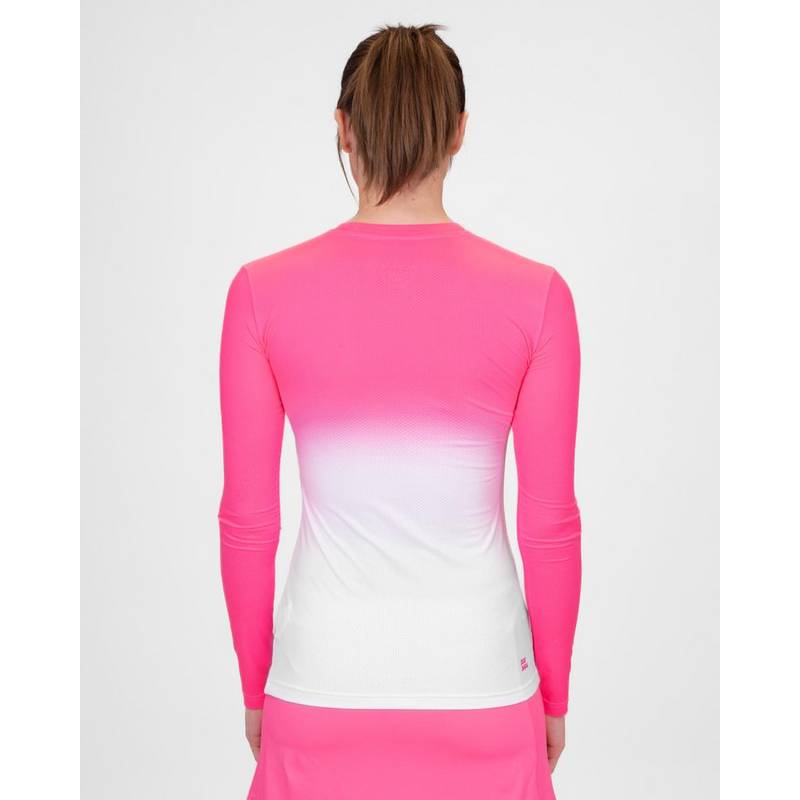BIDI BADU Crew Gradiant Longsleeve Tennisshirt Damen