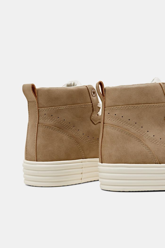 High Top-Sneaker in Glattlederoptik
