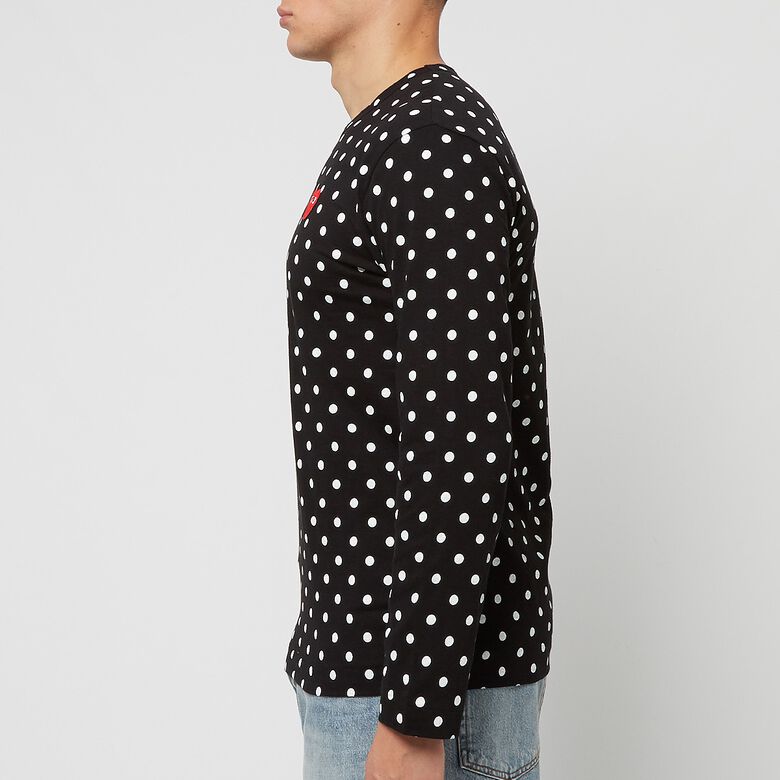 Comme des Garcons Play Black Polka Dot Longsleeve black