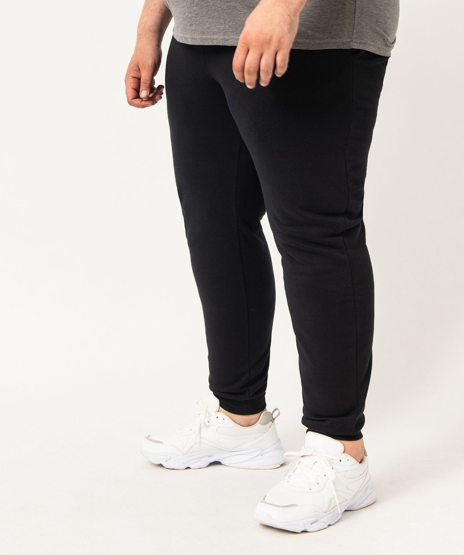 Pantalon de jogging homme molletonné noir | GEMO