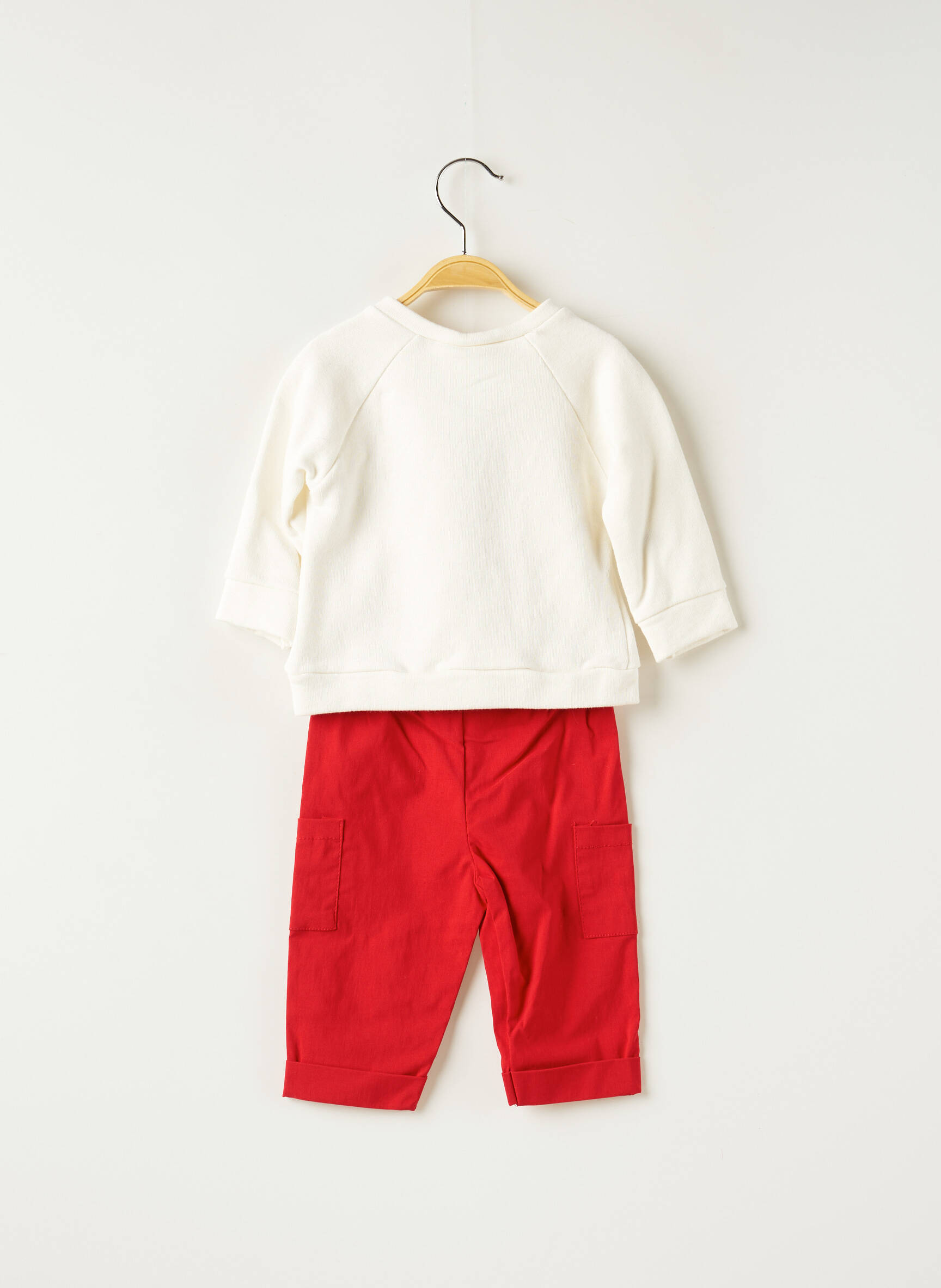 P Tit Mome Ensembles Pantalon Enfant couleur rouge