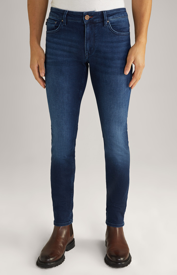 Velvet Touch Jeans Stephen in Dunkelblau Washed