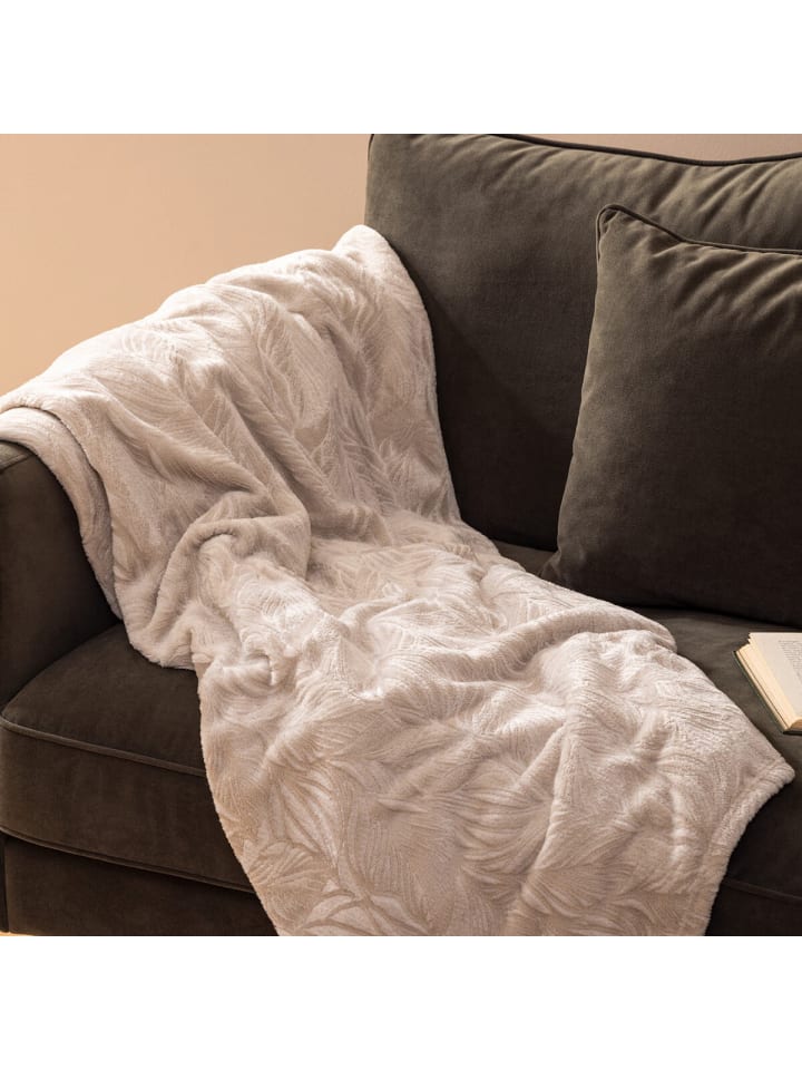 Atmosphera Créateur d'intérieur Kuscheldecke in beige günstig kaufen onesize