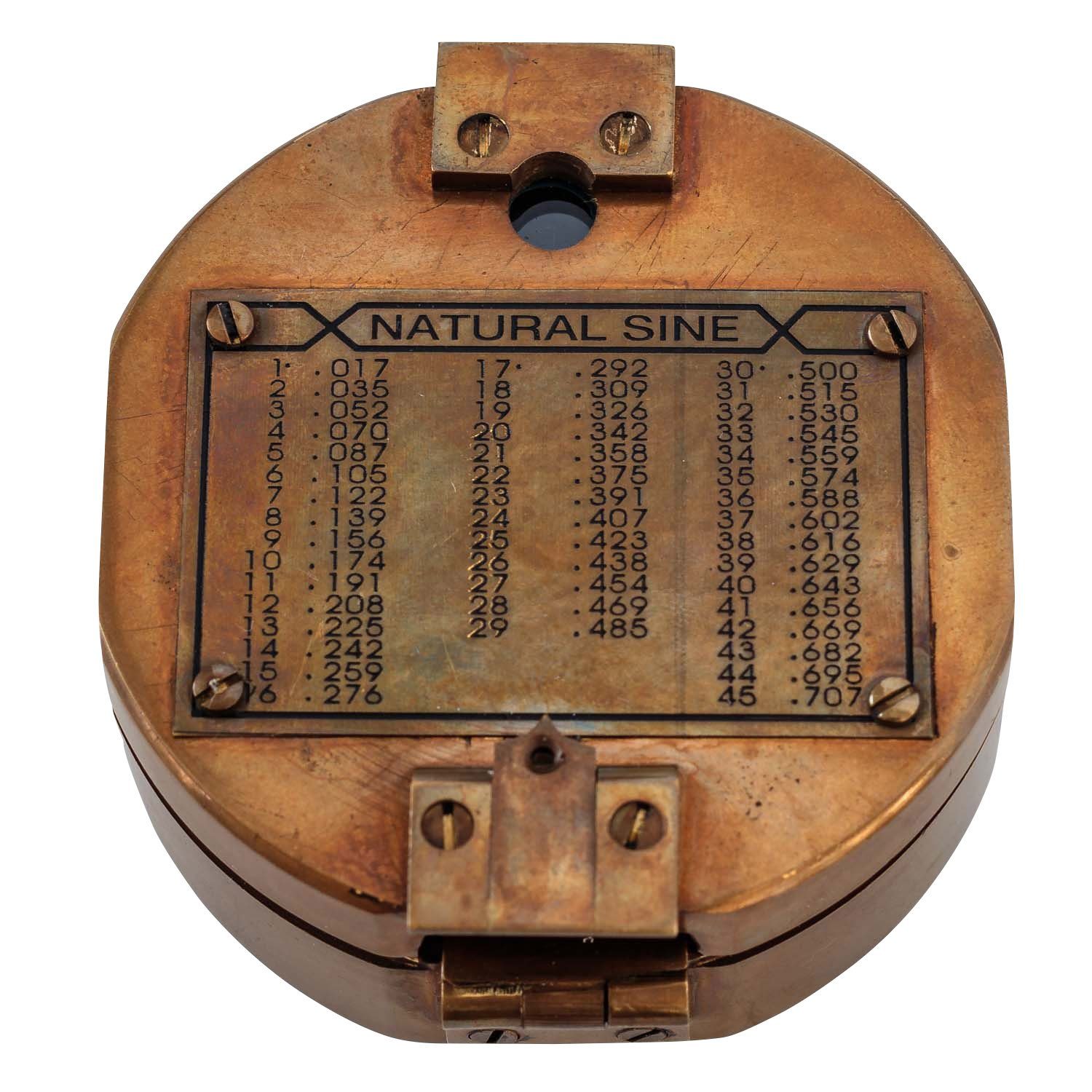 Aubaho Kompass Kompass Peilkompass Maritim Navigation Messing Glas Antik-Stil Replik
