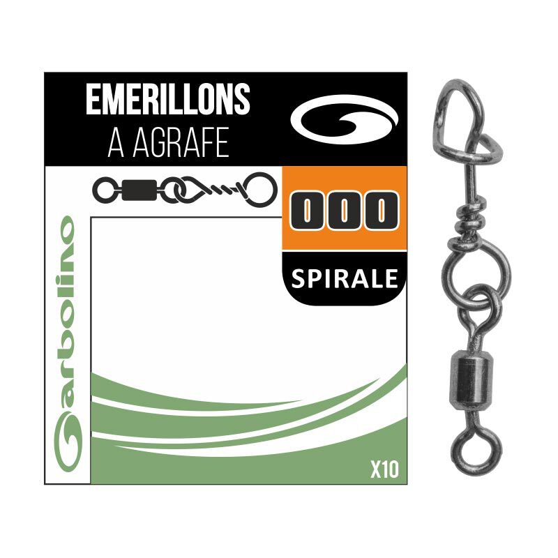 Garbolino STREAMLINE x10 mikro okretne vrpce + spiralna kopča