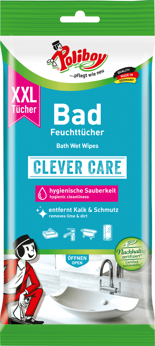 Badreiniger Feuchttücher, 24 St