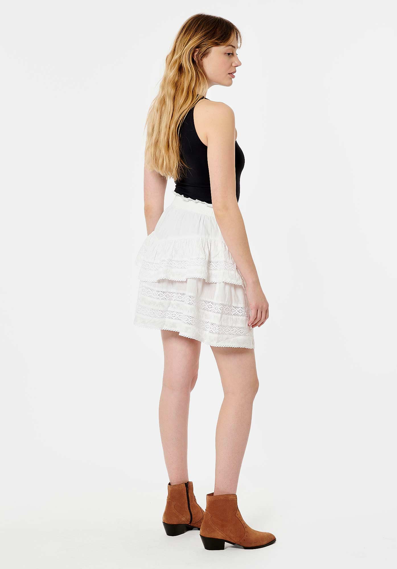 GUM    Jupe blanche fantaisie Femme