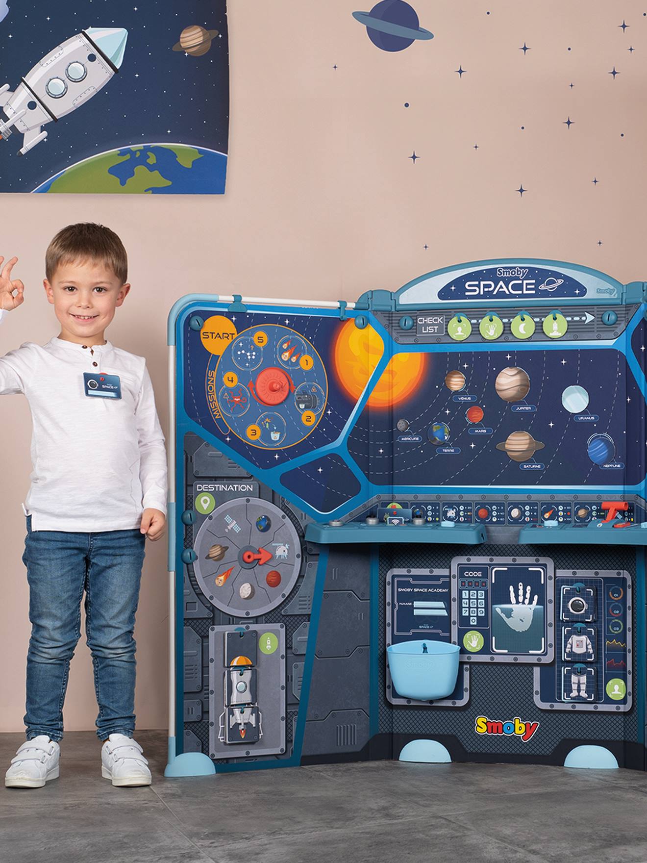 Smoby Weltraum-Spielcenter Space Center SMOBY - blau