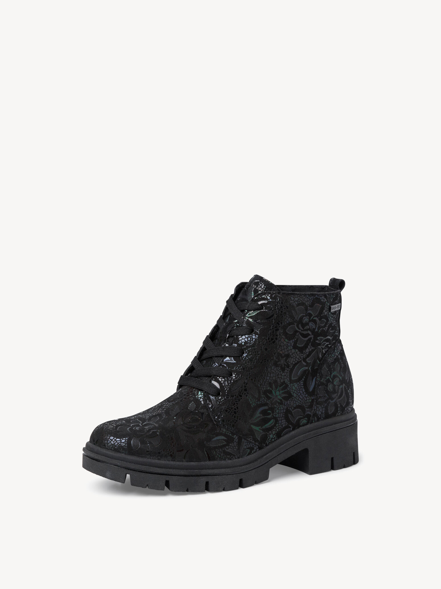 Bottine en cuir - noir