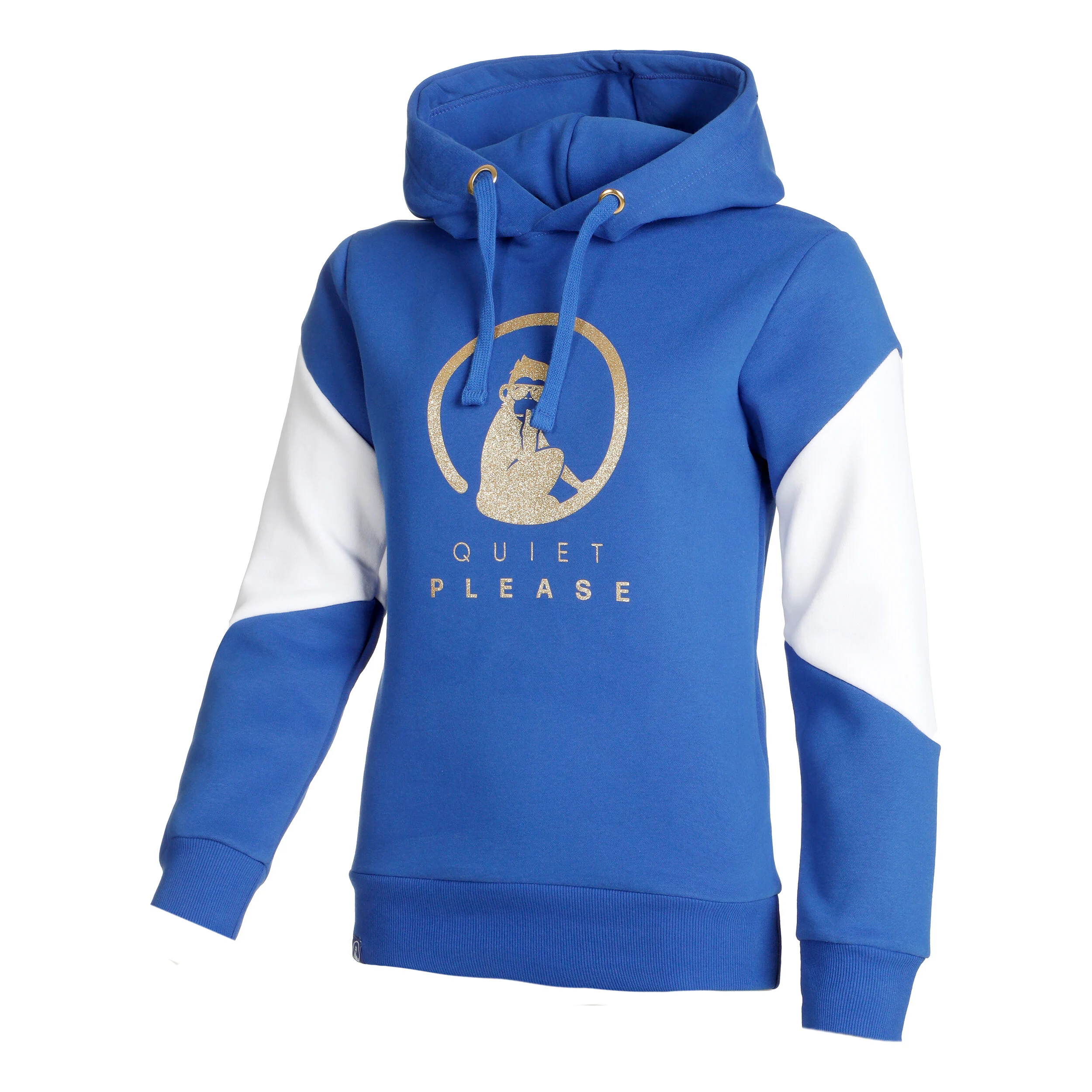 Retro Stripe Hoody Damen - Blau, Mehrfarbig