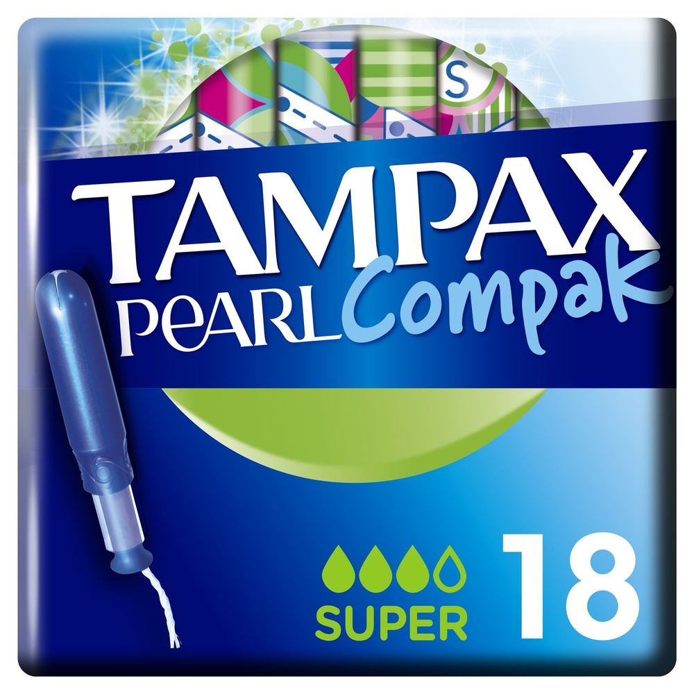 tampax Tampax Pearl Compak Super Tampons 18 Tampons