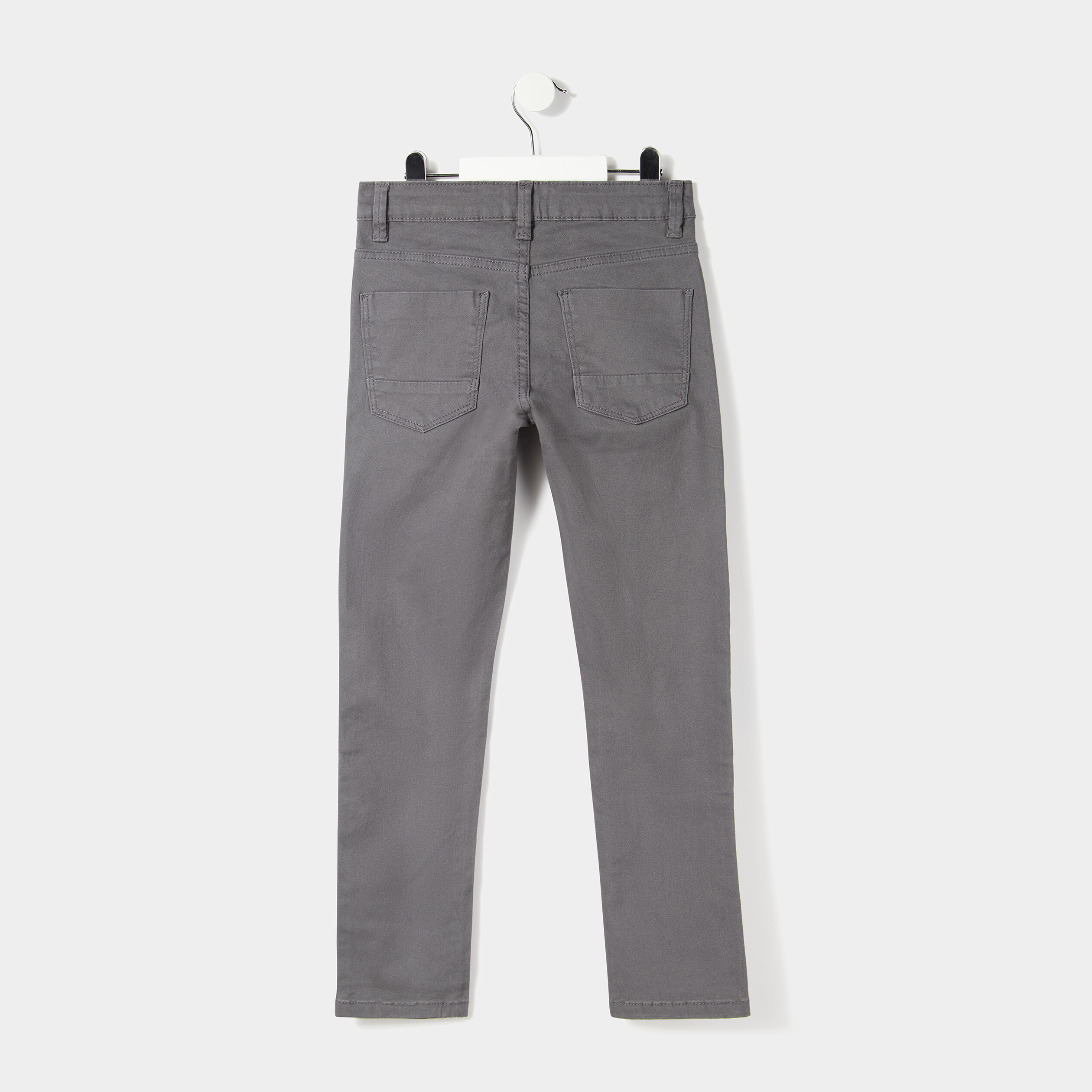 Pantalon slim stretch gris foncé garçon | La Halle