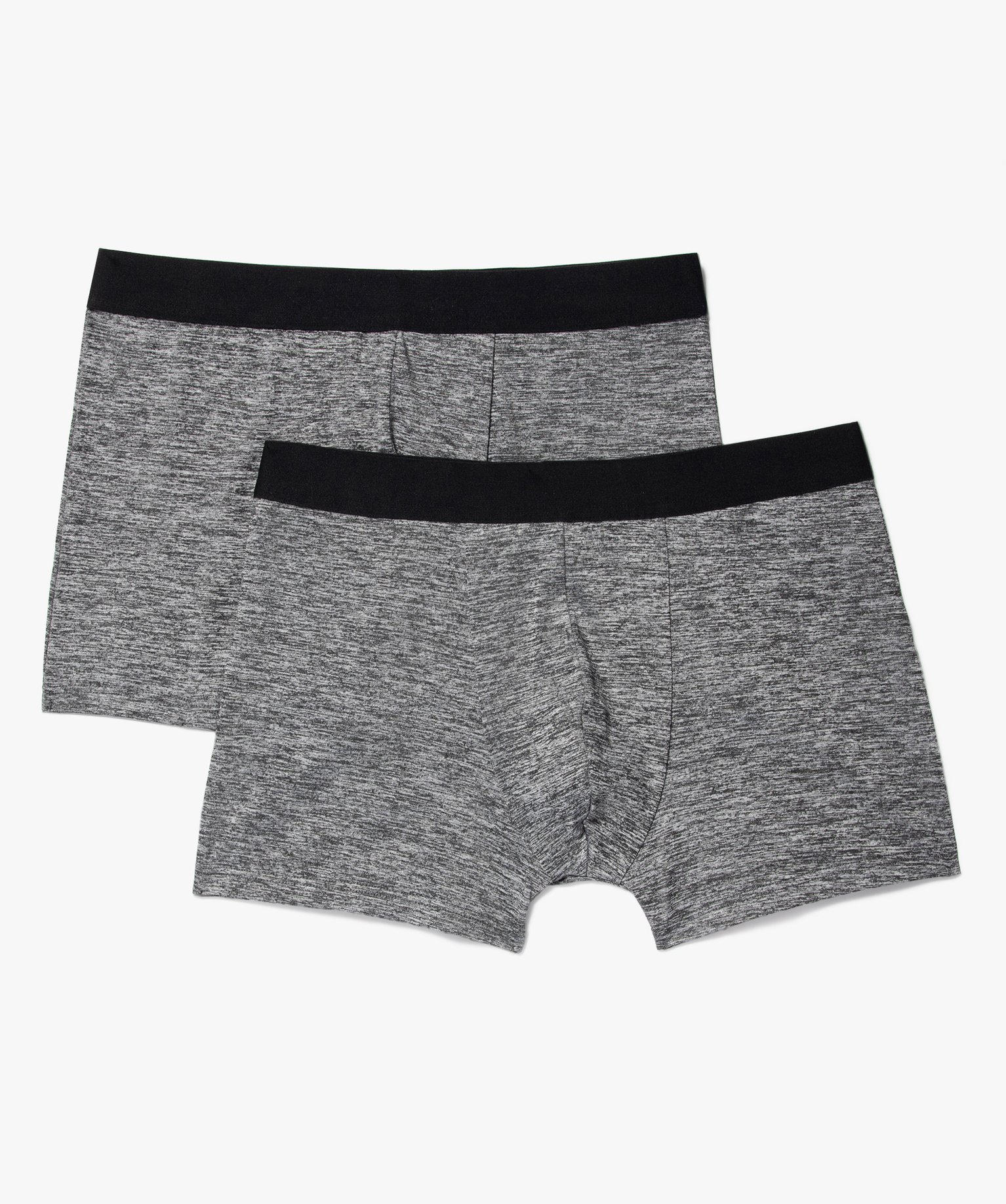 Boxers homme en microfibre avec large ceinture gris | GEMO