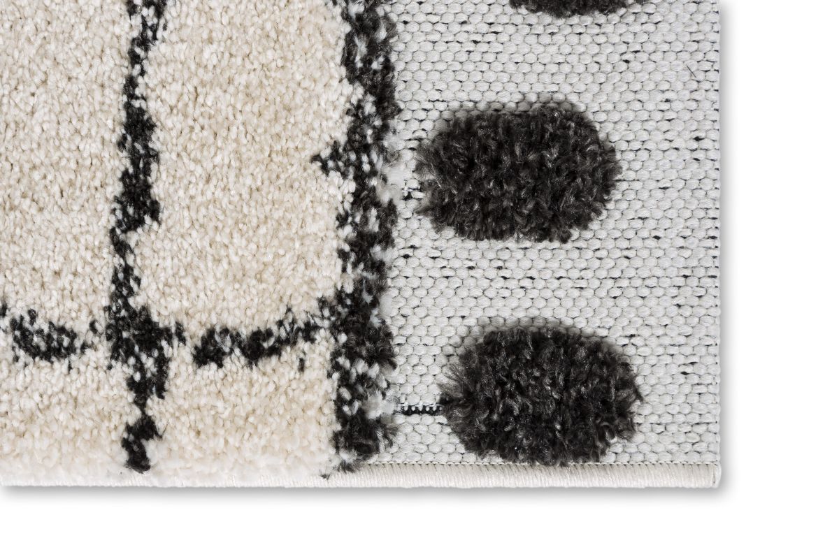 Schöner Wohnen Hochflor Teppich Winsome Weiß 140 x 200 cm