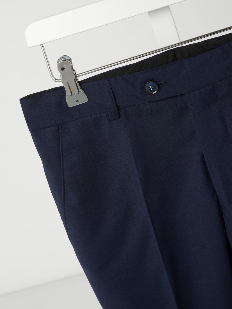 Slim Fit Chino mit Schurwoll-Anteil in blau