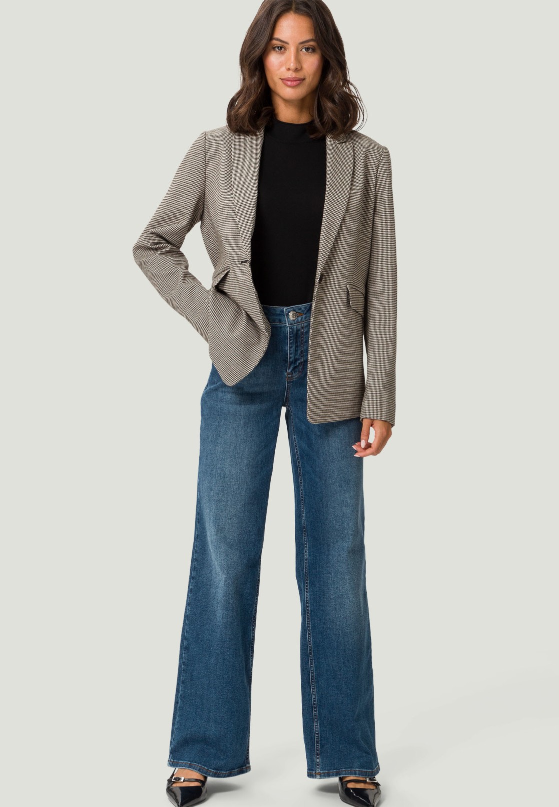 Boyfriend-Blazer kariert
