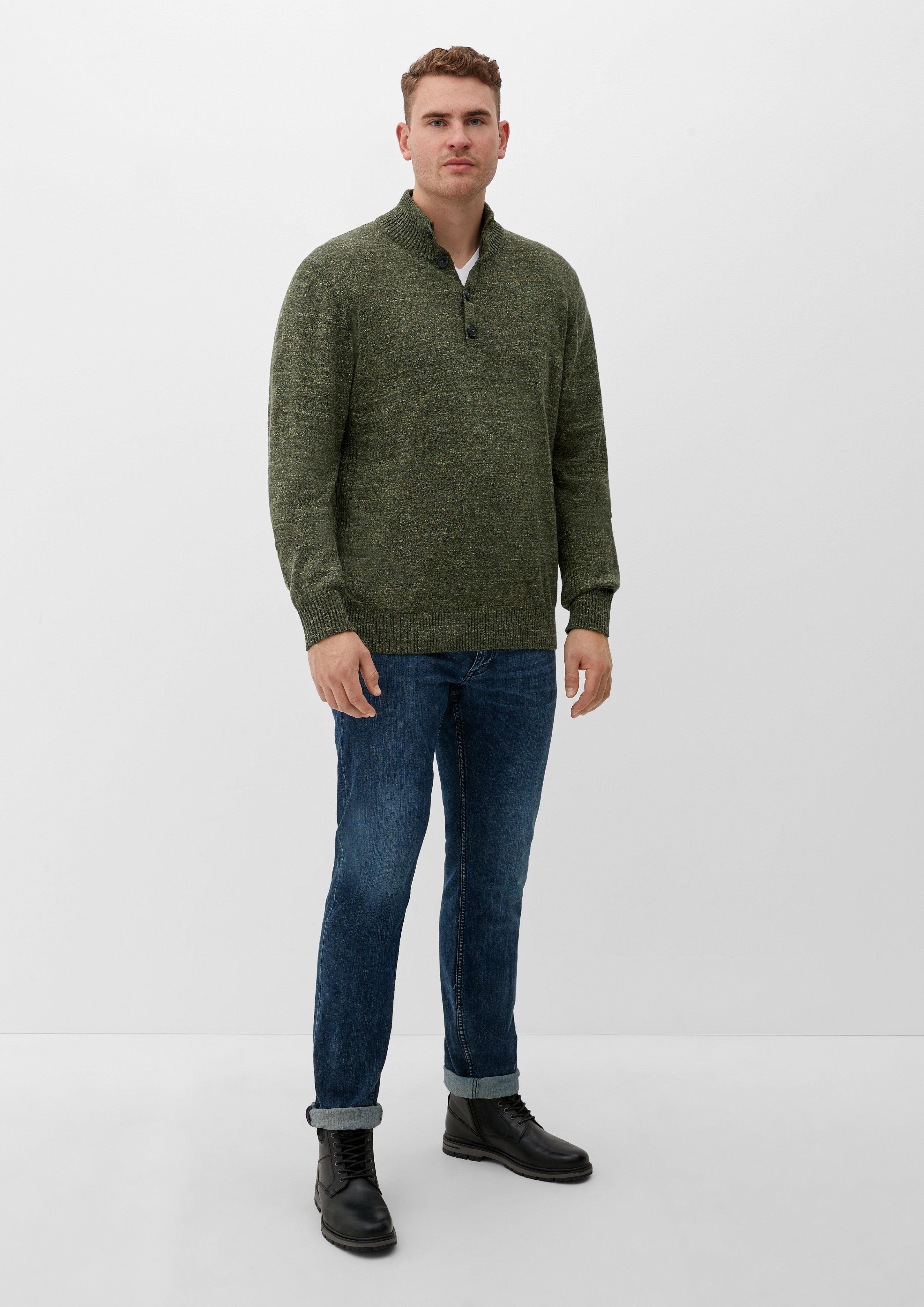 Strick-Troyer mit Rippdetails  2124697-78W1